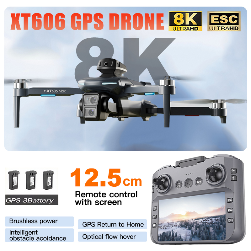 Jjrc Drone X12 - Dron XT606 MAX 3 z baterią,