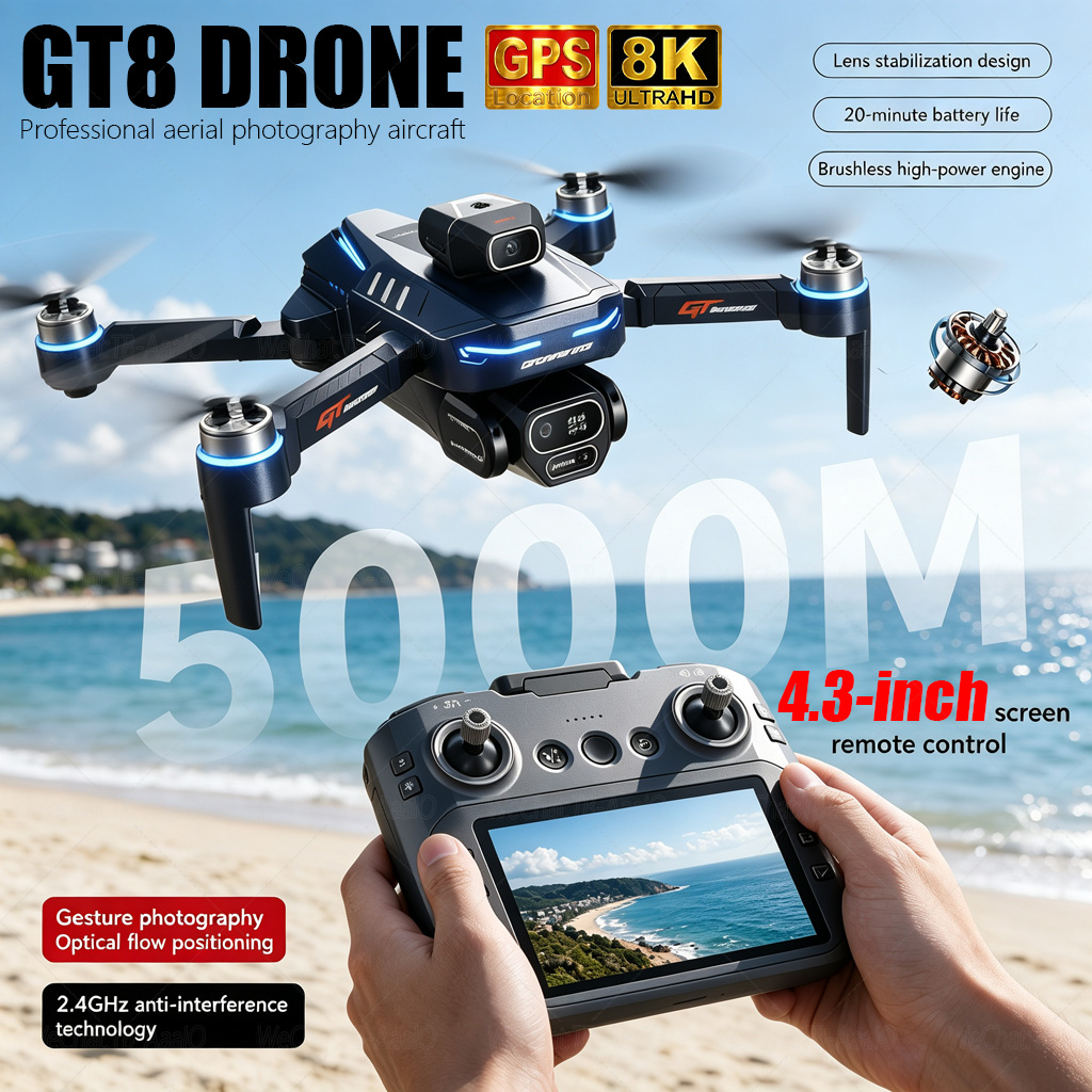 NOWY Dron GT8 HD RC 4K Profesj – Drone Ae Rc recenzja i cena